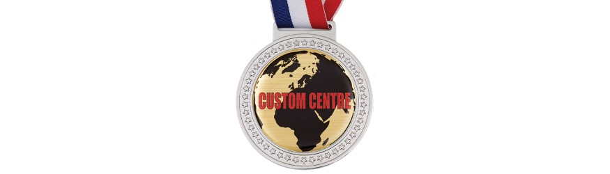 100MM OLYMPIC HEAVY CUSTOM VINYL DOMED MEDAL (6MM THICK)  GOLD,SILVER OR BRONZE **BEST SELLER**